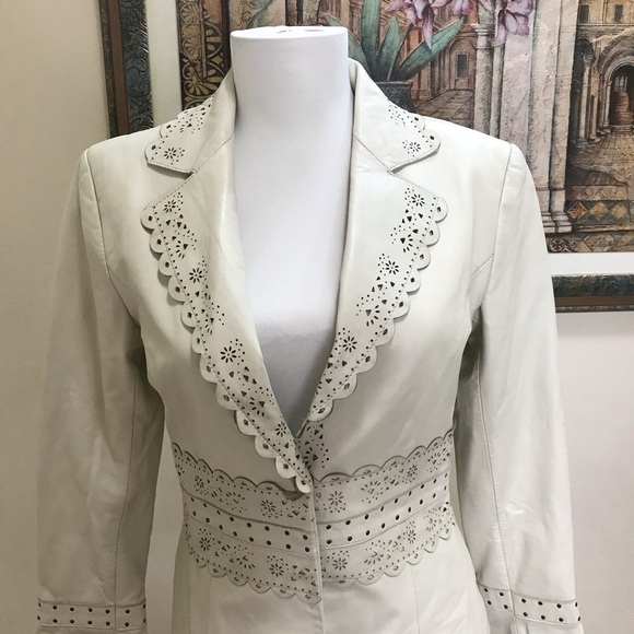 Georgiou Studio 💯 % Leather Jacket Size 2 - Picture 2 of 7